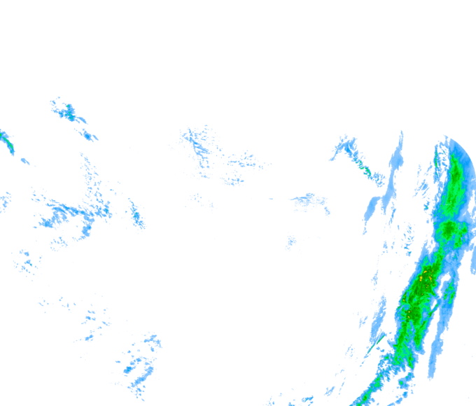 Weather radar data valid at 2026/04/18 22:36 UTC