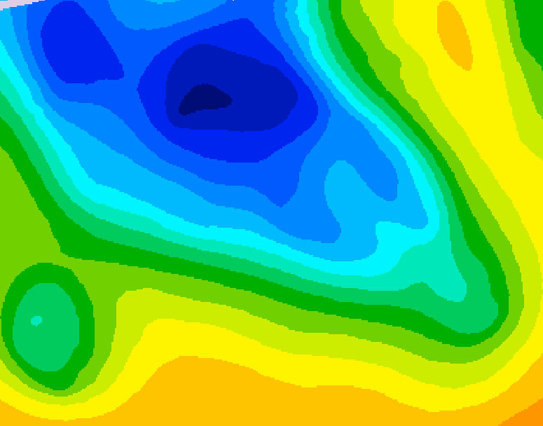 GDPS 500 millibar geopotential height 066 hour forecast chart for Canada based on 2026/04/19 0000Z data