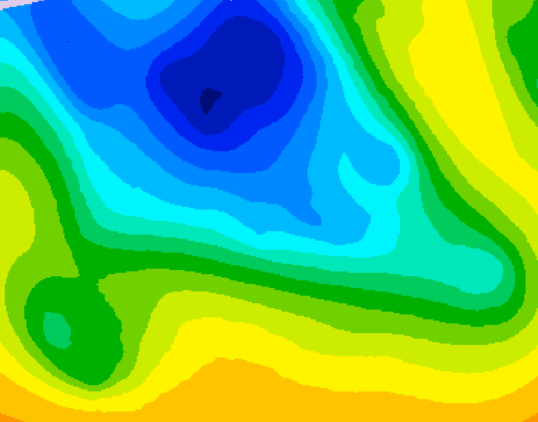 GDPS 500 millibar geopotential height 078 hour forecast chart for Canada based on 2026/04/19 0000Z data