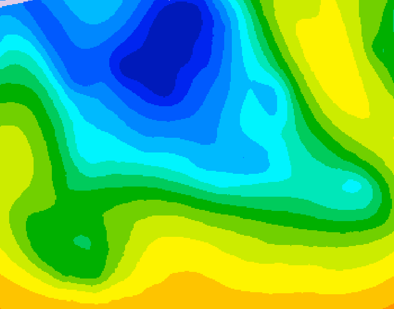 GDPS 500 millibar geopotential height 084 hour forecast chart for Canada based on 2026/04/19 0000Z data