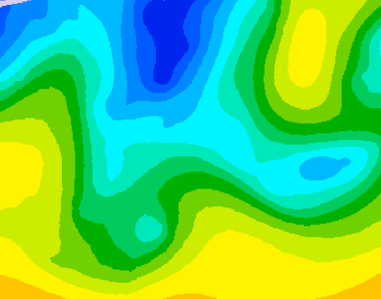 GDPS 500 millibar geopotential height 108 hour forecast chart for Canada based on 2026/04/19 0000Z data