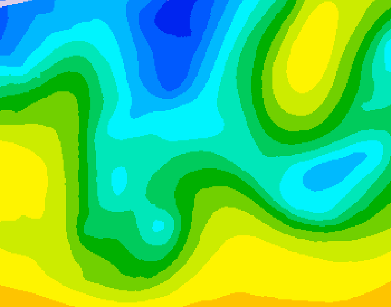 GDPS 500 millibar geopotential height 114 hour forecast chart for Canada based on 2026/04/19 0000Z data