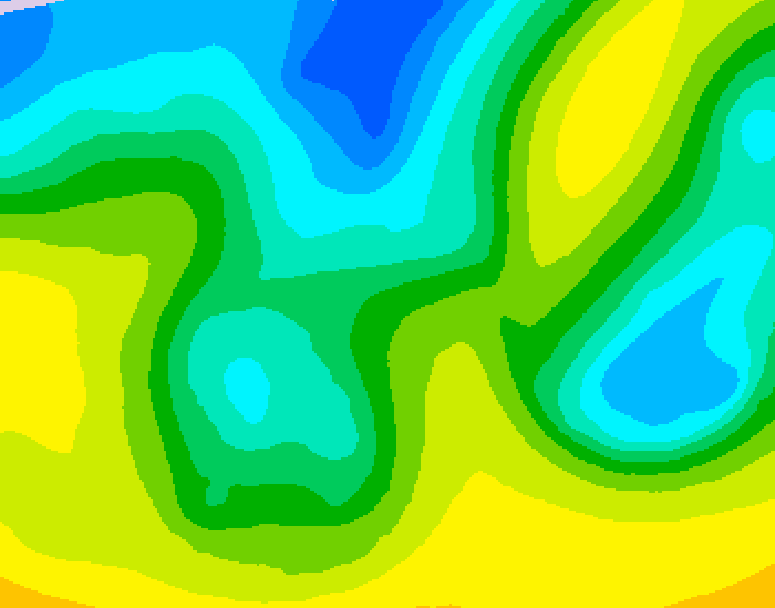 GDPS 500 millibar geopotential height 126 hour forecast chart for Canada based on 2026/04/19 0000Z data
