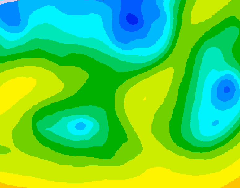 GDPS 500 millibar geopotential height 150 hour forecast chart for Canada based on 2026/04/19 0000Z data
