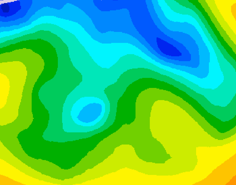 GDPS 500 millibar geopotential height 192 hour forecast chart for Canada based on 2026/04/19 0000Z data