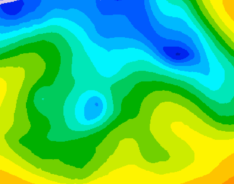 GDPS 500 millibar geopotential height 198 hour forecast chart for Canada based on 2026/04/19 0000Z data