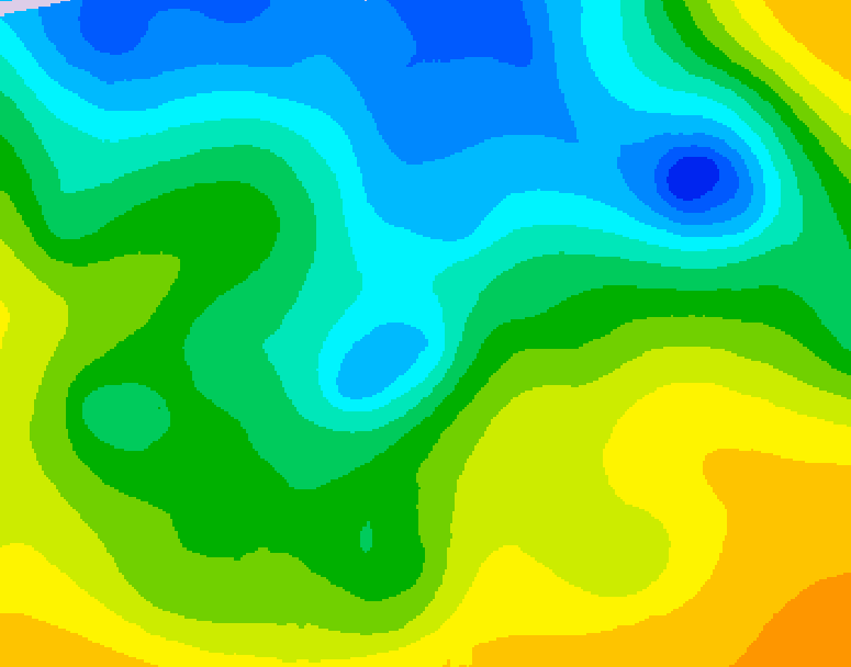 GDPS 500 millibar geopotential height 216 hour forecast chart for Canada based on 2026/04/19 0000Z data