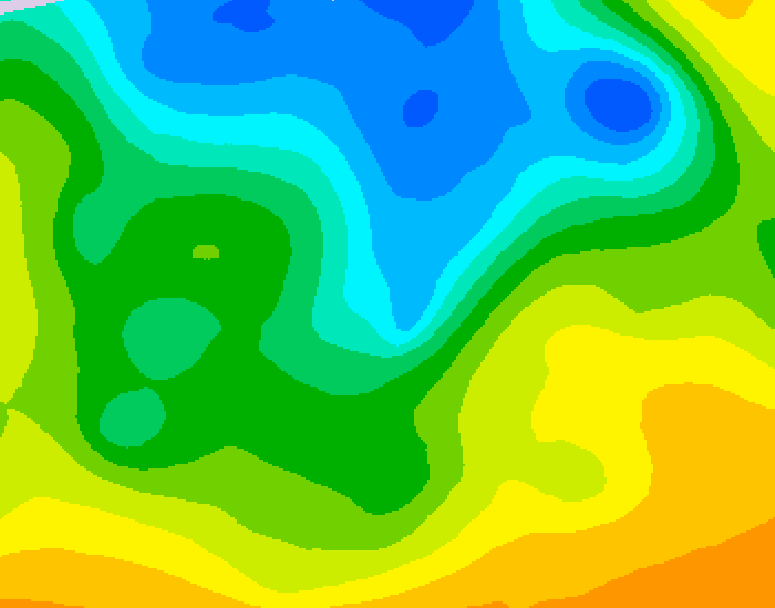 GDPS 500 millibar geopotential height 234 hour forecast chart for Canada based on 2026/04/19 0000Z data