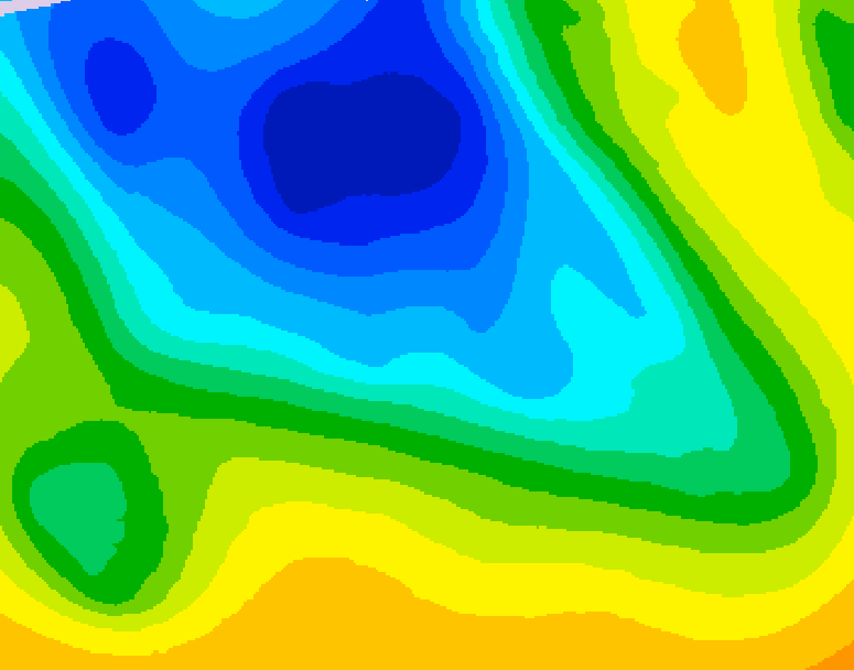 GDPS 500 millibar geopotential height 060 hour forecast chart for Canada based on 2026/04/19 1200Z data