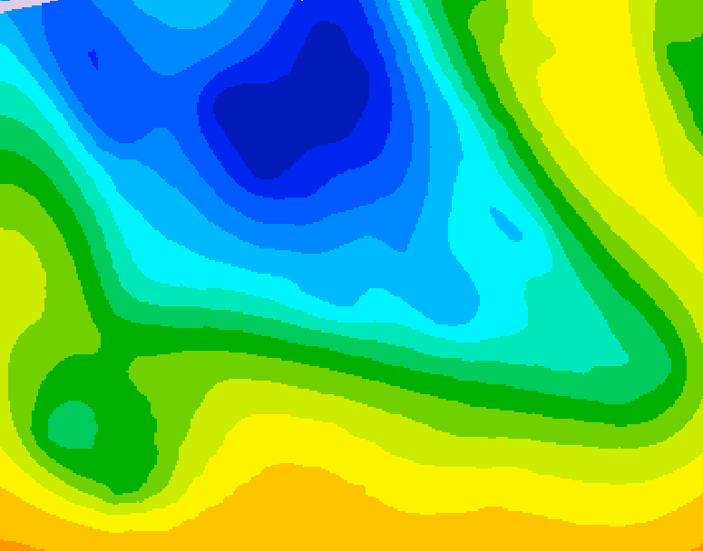GDPS 500 millibar geopotential height 066 hour forecast chart for Canada based on 2026/04/19 1200Z data