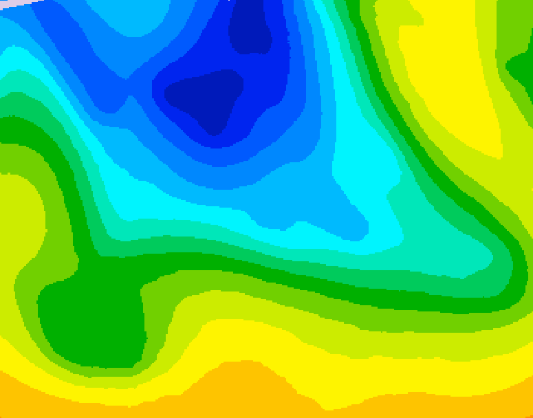 GDPS 500 millibar geopotential height 072 hour forecast chart for Canada based on 2026/04/19 1200Z data