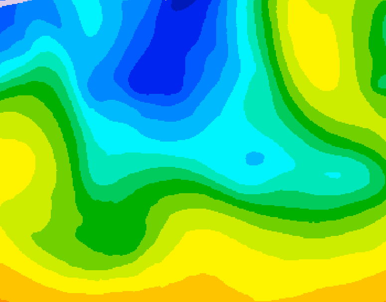 GDPS 500 millibar geopotential height 084 hour forecast chart for Canada based on 2026/04/19 1200Z data