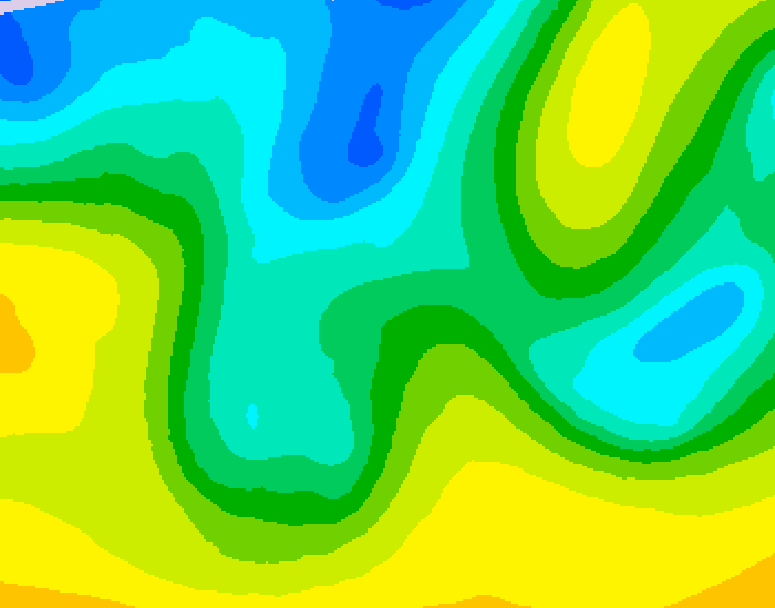GDPS 500 millibar geopotential height 108 hour forecast chart for Canada based on 2026/04/19 1200Z data