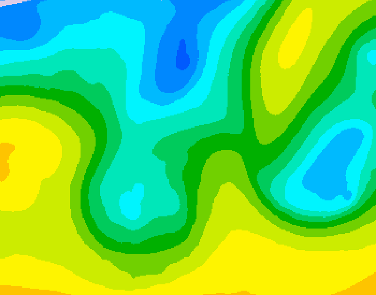 GDPS 500 millibar geopotential height 114 hour forecast chart for Canada based on 2026/04/19 1200Z data