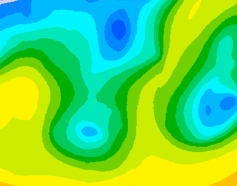 GDPS 500 millibar geopotential height 126 hour forecast chart for Canada based on 2026/04/19 1200Z data