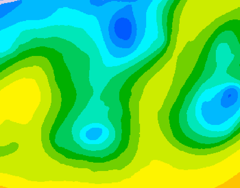 GDPS 500 millibar geopotential height 132 hour forecast chart for Canada based on 2026/04/19 1200Z data