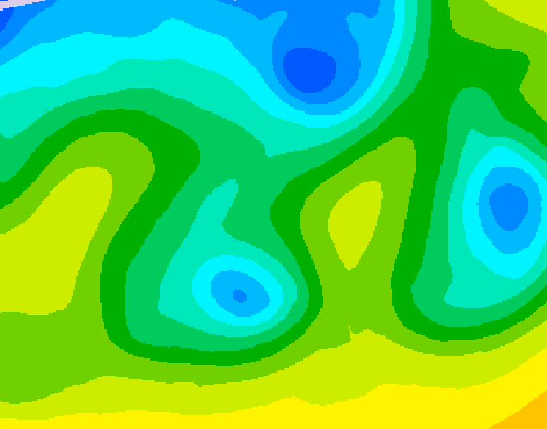 GDPS 500 millibar geopotential height 150 hour forecast chart for Canada based on 2026/04/19 1200Z data