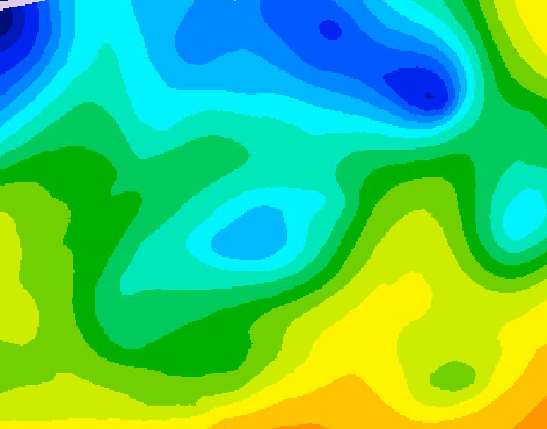 GDPS 500 millibar geopotential height 198 hour forecast chart for Canada based on 2026/04/19 1200Z data