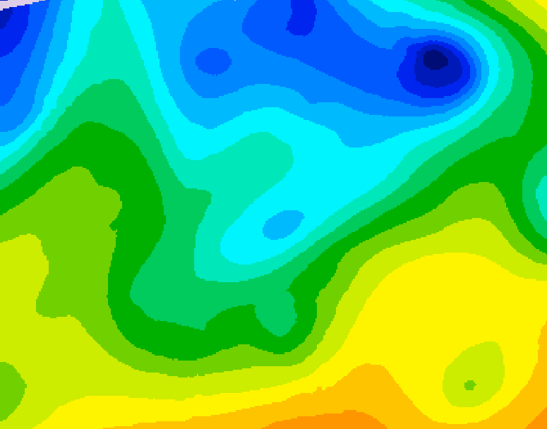 GDPS 500 millibar geopotential height 216 hour forecast chart for Canada based on 2026/04/19 1200Z data