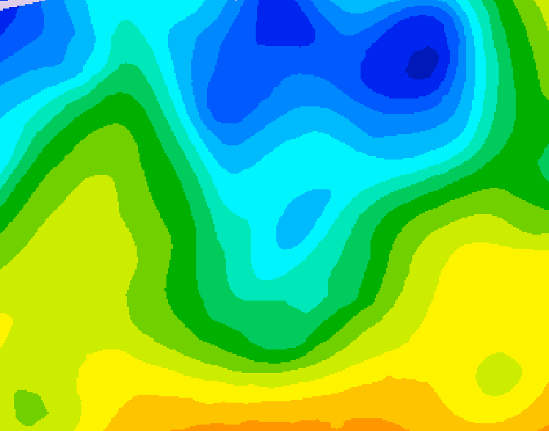 GDPS 500 millibar geopotential height 234 hour forecast chart for Canada based on 2026/04/19 1200Z data