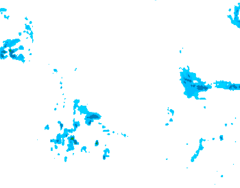 GDPS precipitation 102 hour forecast chart for Canada based on 2026/04/19 0000Z data