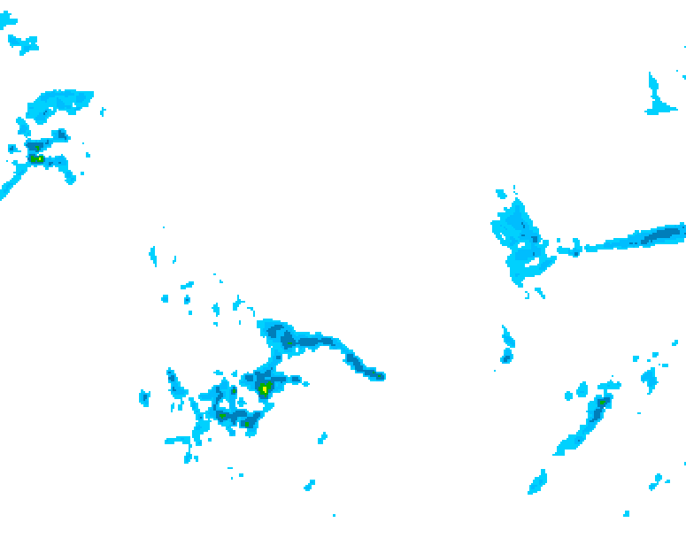 GDPS precipitation 108 hour forecast chart for Canada based on 2026/04/19 0000Z data