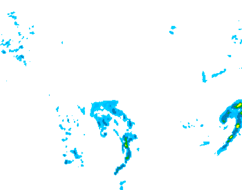 GDPS precipitation 126 hour forecast chart for Canada based on 2026/04/19 0000Z data