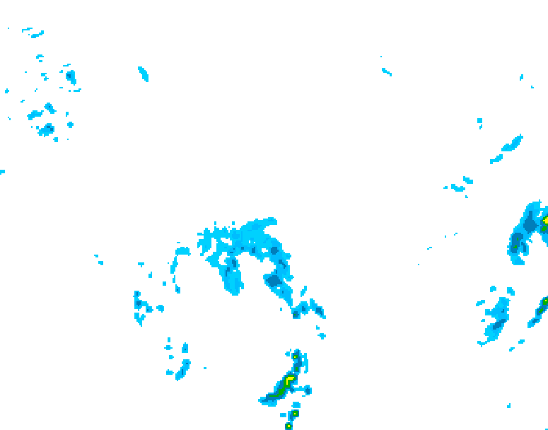 GDPS precipitation 132 hour forecast chart for Canada based on 2026/04/19 0000Z data