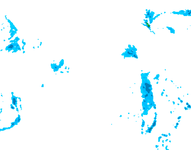 GDPS precipitation 006 hour forecast chart for Canada based on 2026/04/19 1200Z data