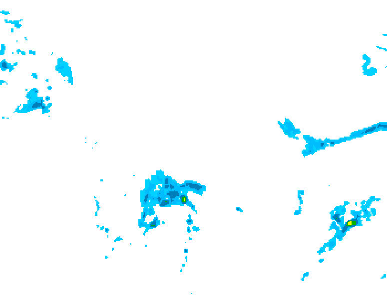 GDPS precipitation 102 hour forecast chart for Canada based on 2026/04/19 1200Z data
