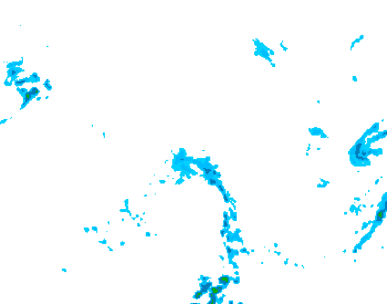 GDPS precipitation 132 hour forecast chart for Canada based on 2026/04/19 1200Z data