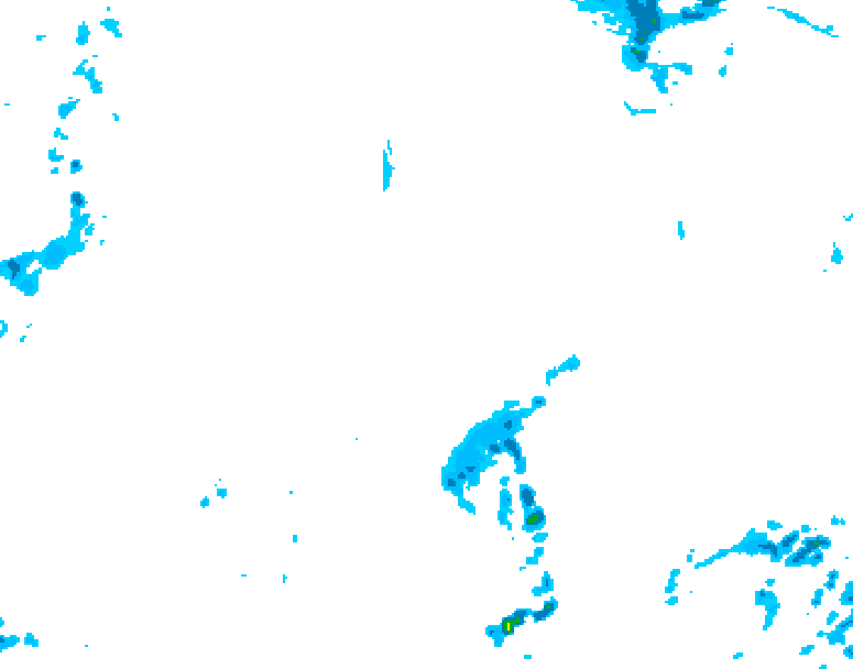 GDPS precipitation 222 hour forecast chart for Canada based on 2026/04/19 1200Z data