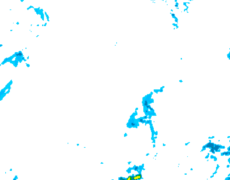 GDPS precipitation 234 hour forecast chart for Canada based on 2026/04/19 1200Z data