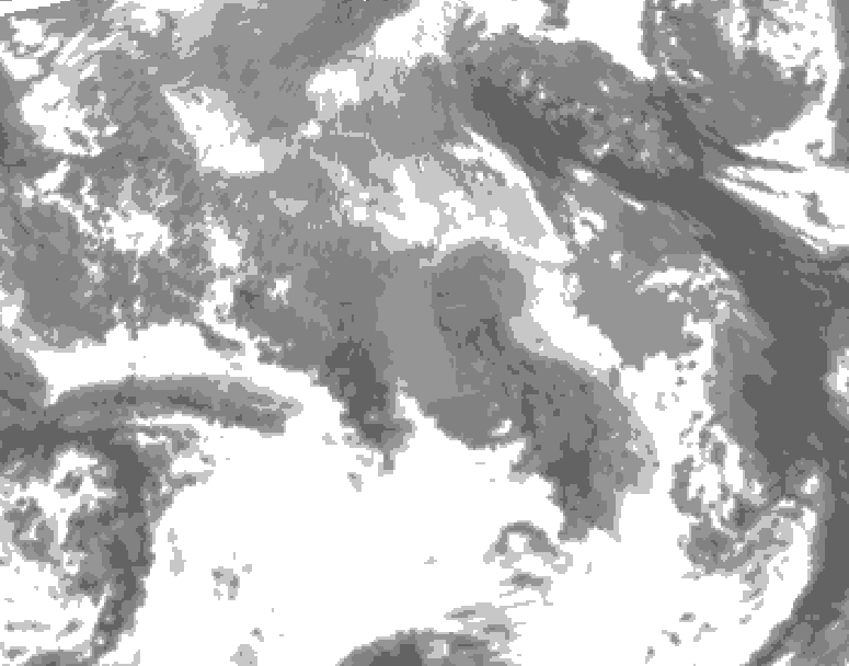 GDPS total cloud 066 hour forecast chart for Canada based on 2026/04/19 0000Z data