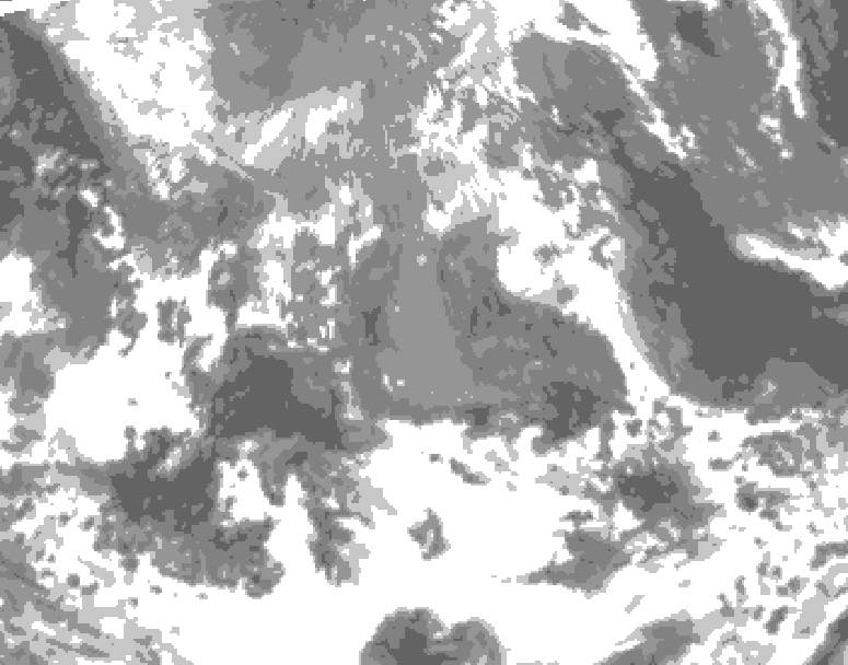 GDPS total cloud 090 hour forecast chart for Canada based on 2026/04/19 0000Z data