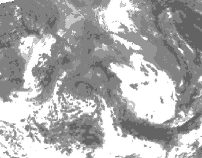 GDPS total cloud 192 hour forecast chart for Canada based on 2026/04/19 0000Z data