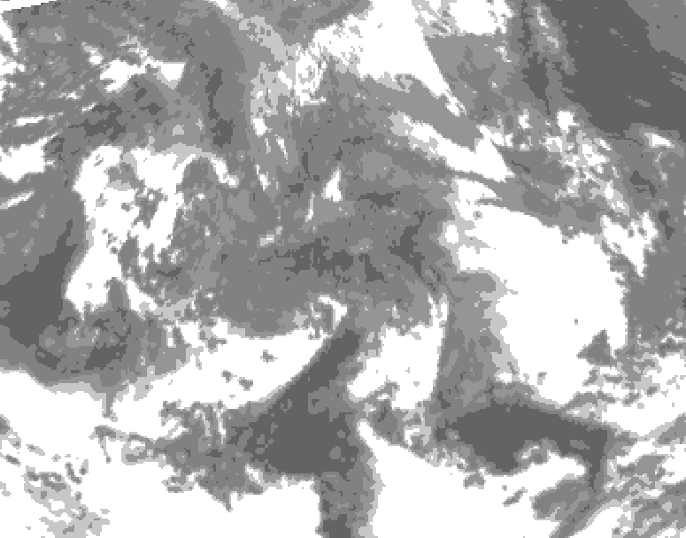GDPS total cloud 210 hour forecast chart for Canada based on 2026/04/19 0000Z data