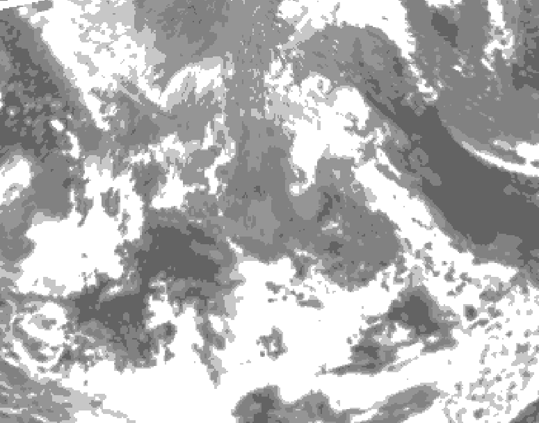 GDPS total cloud 078 hour forecast chart for Canada based on 2026/04/19 1200Z data