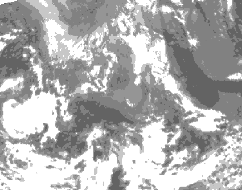 GDPS total cloud 090 hour forecast chart for Canada based on 2026/04/19 1200Z data
