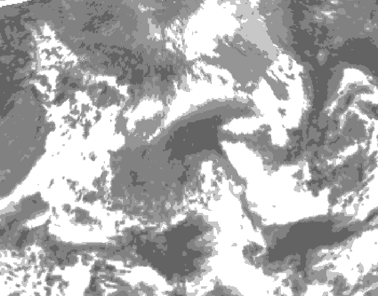 GDPS total cloud 174 hour forecast chart for Canada based on 2026/04/19 1200Z data