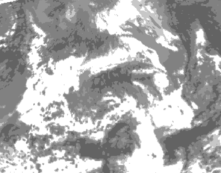 GDPS total cloud 186 hour forecast chart for Canada based on 2026/04/19 1200Z data