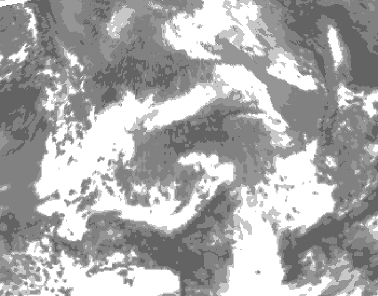 GDPS total cloud 192 hour forecast chart for Canada based on 2026/04/19 1200Z data