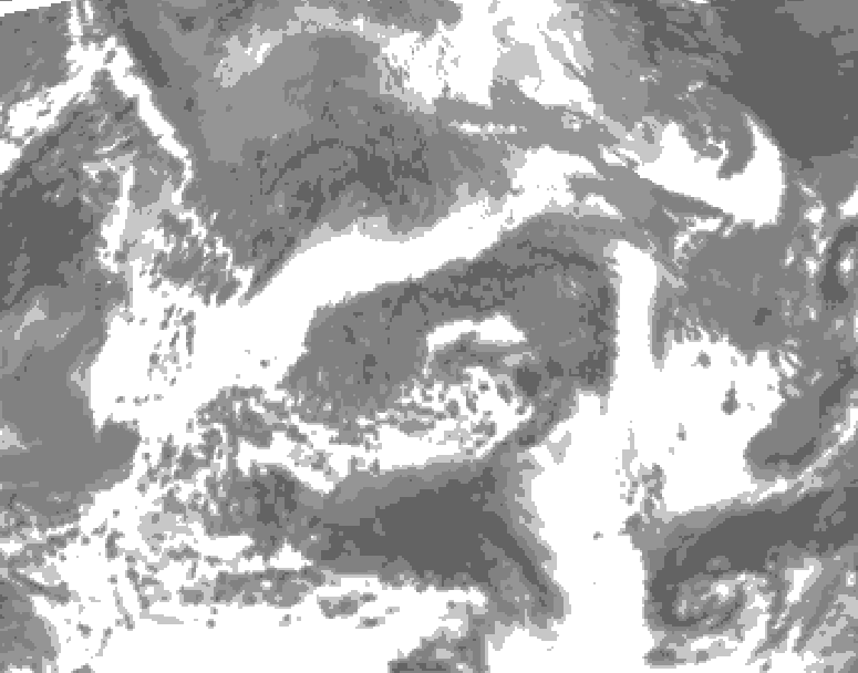 GDPS total cloud 204 hour forecast chart for Canada based on 2026/04/19 1200Z data