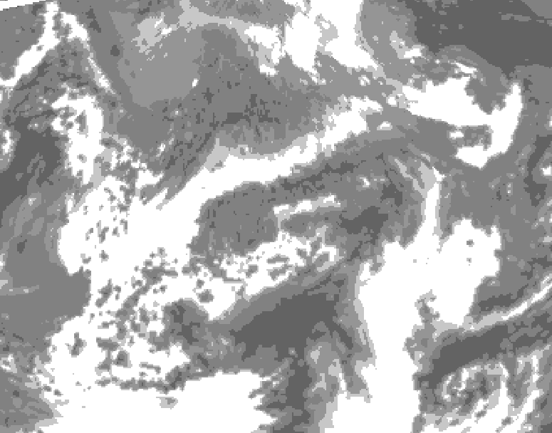 GDPS total cloud 210 hour forecast chart for Canada based on 2026/04/19 1200Z data
