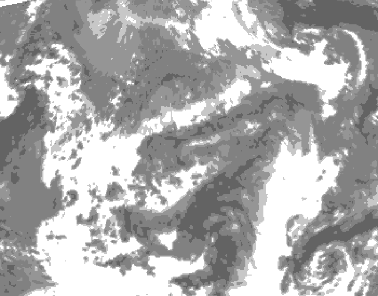 GDPS total cloud 216 hour forecast chart for Canada based on 2026/04/19 1200Z data