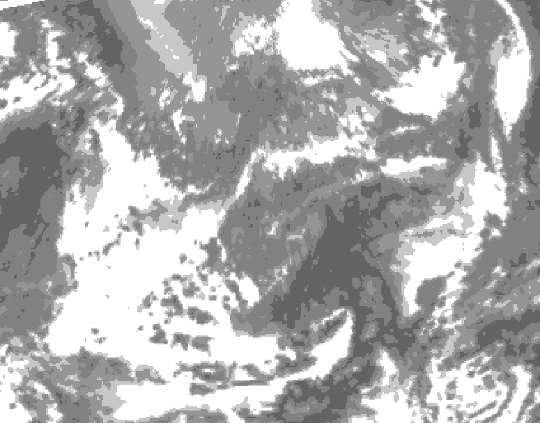 GDPS total cloud 234 hour forecast chart for Canada based on 2026/04/19 1200Z data