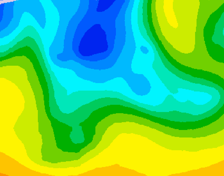 GDPS 500 millibar geopotential height 078 hour forecast chart for Canada based on 2026/04/20 0000Z data