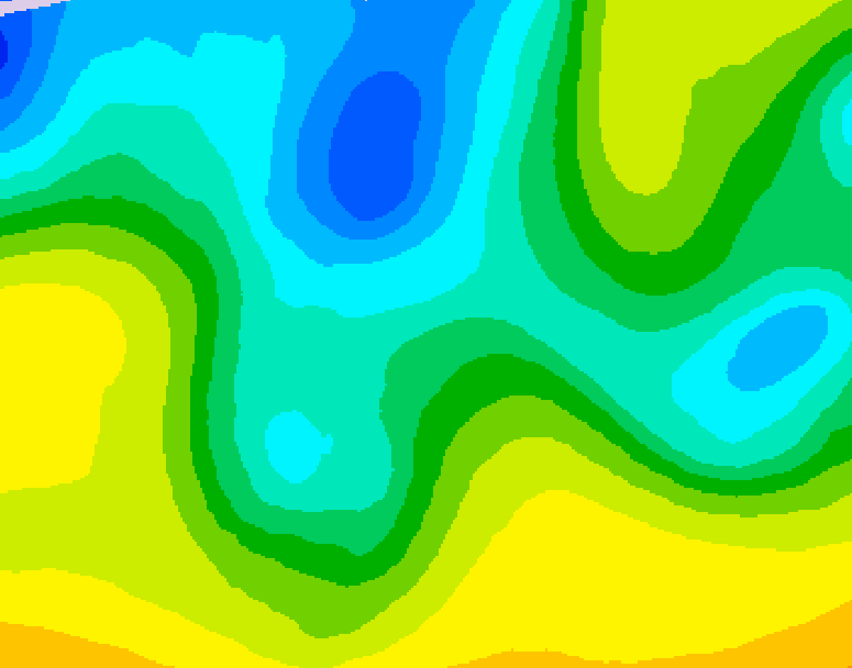 GDPS 500 millibar geopotential height 096 hour forecast chart for Canada based on 2026/04/20 0000Z data