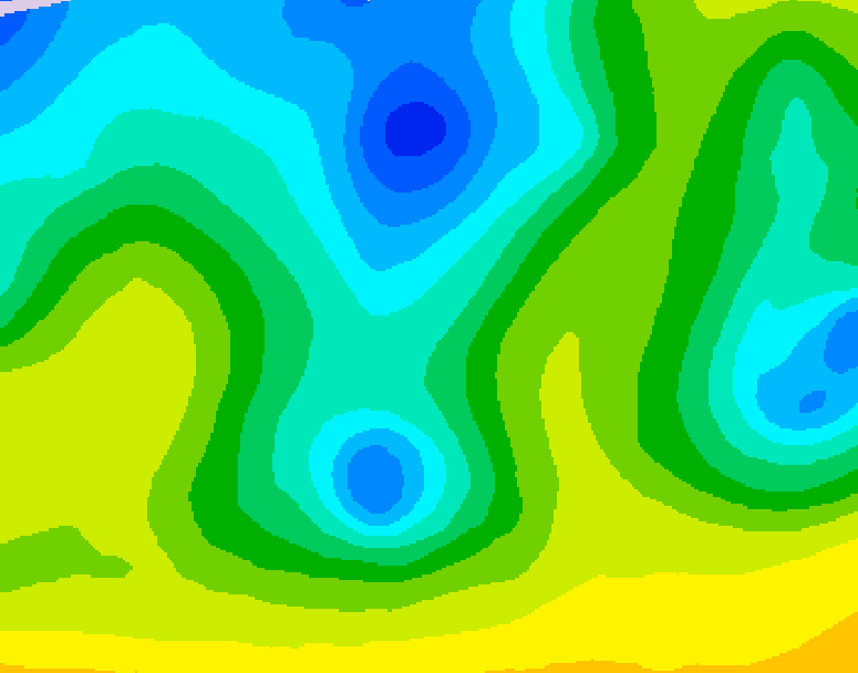 GDPS 500 millibar geopotential height 126 hour forecast chart for Canada based on 2026/04/20 0000Z data