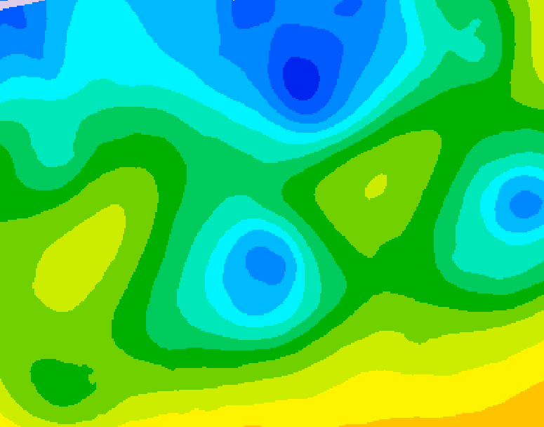 GDPS 500 millibar geopotential height 150 hour forecast chart for Canada based on 2026/04/20 0000Z data